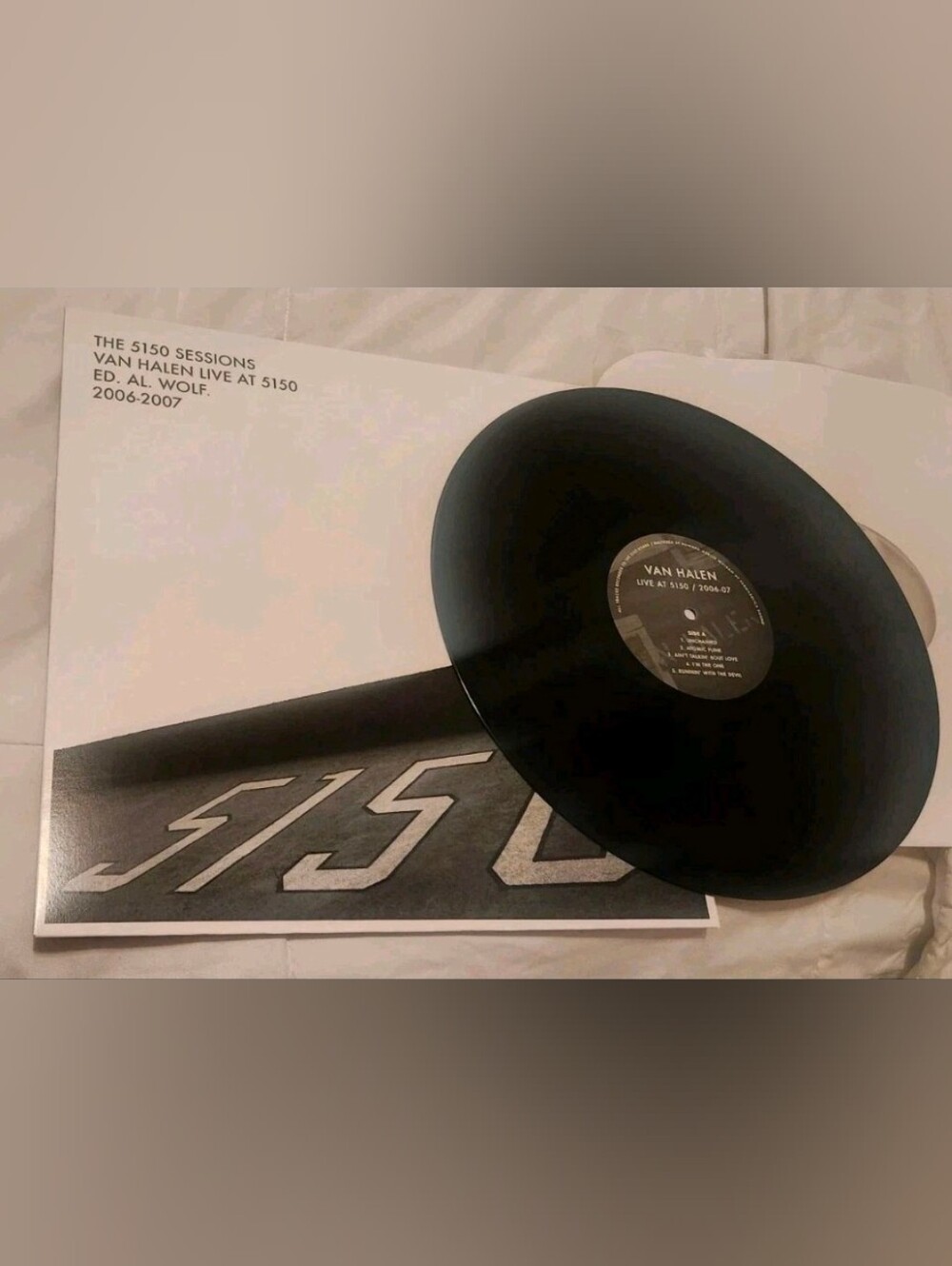 VAN HALEN 5150 SESSIONS 12" RECORD ALBUM INSTRUMENTAL VINYL ED AL WOLF LIVE